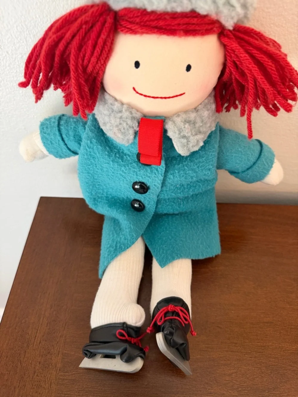 Vintage 1990 Eden Madeline Ice Skater Doll Plush Toy